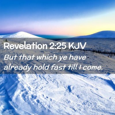 Revelation 2:25 KJV Free Bible Images