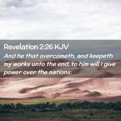 Revelation 2:26 KJV Free Bible Images