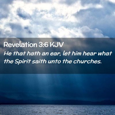 Revelation 3:6 KJV Free Bible Images