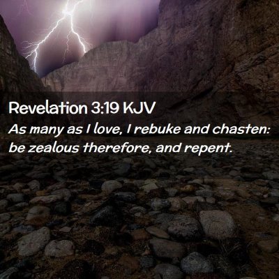 Revelation 3:19 KJV Free Bible Images