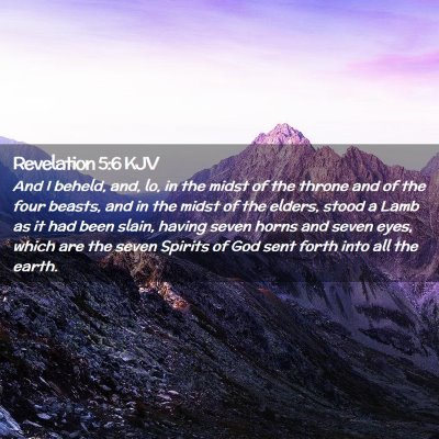 Revelation 5:6 KJV Free Bible Images