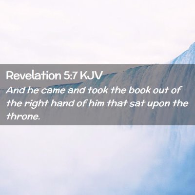 Revelation 5:7 KJV Free Bible Images