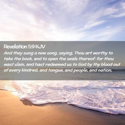 Revelation 5:9 KJV Free Bible Images