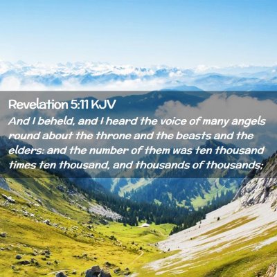 Revelation 5:11 KJV Free Bible Images