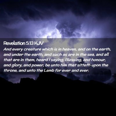 Revelation 5:13 KJV Free Bible Images