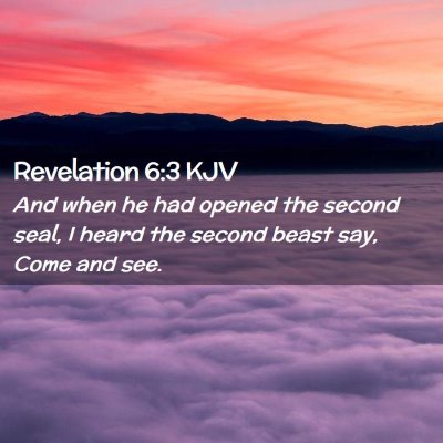 Revelation 6:3 KJV Free Bible Images