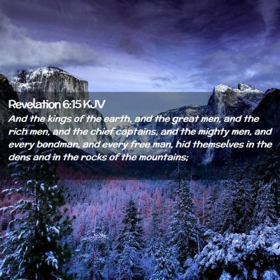 Revelation 6:15 KJV Free Bible Images