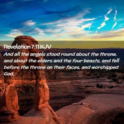 Revelation 7:11 KJV Free Bible Images