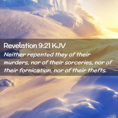 Revelation 9:21 KJV Free Bible Images