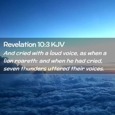 Revelation 10:3 KJV Free Bible Images