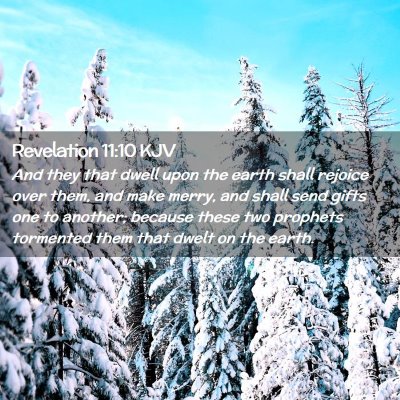 Revelation 11:10 KJV Free Bible Images