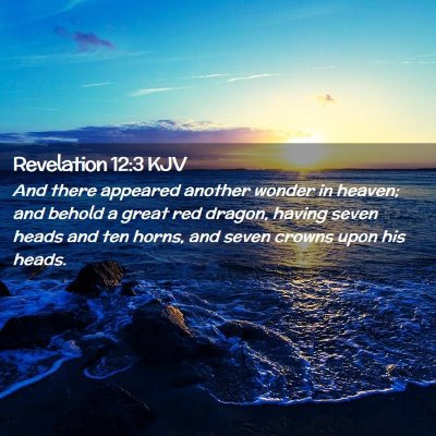 Revelation 12:3 KJV Free Bible Images