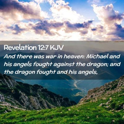 Revelation 12:7 KJV Free Bible Images