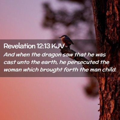 Revelation 12:13 KJV Free Bible Images