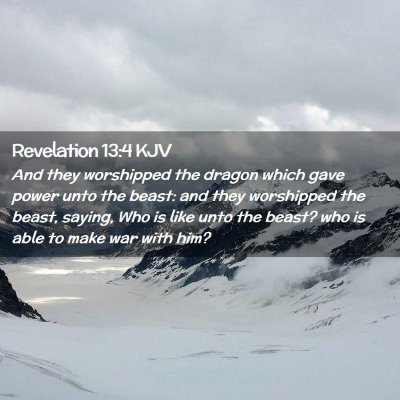 Revelation 13:4 KJV Free Bible Images