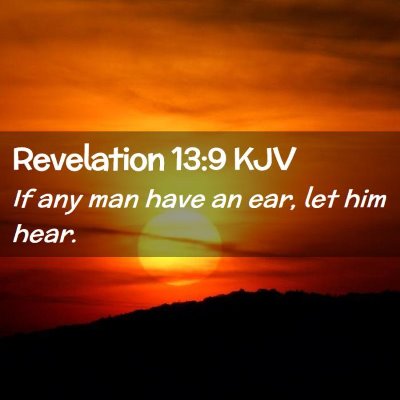 Revelation 13:9 KJV Free Bible Images