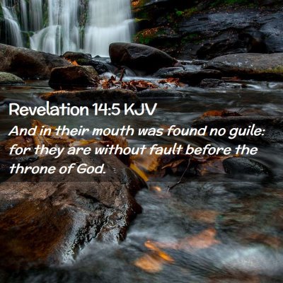 Revelation 14:5 KJV Free Bible Images