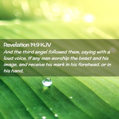 Revelation 14:9 KJV Free Bible Images