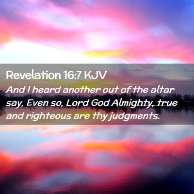 Revelation 16:7 KJV Free Bible Images