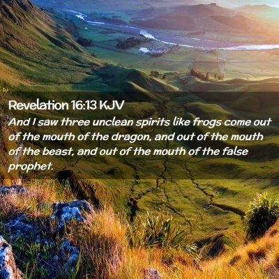 Revelation 16:13 KJV Free Bible Images