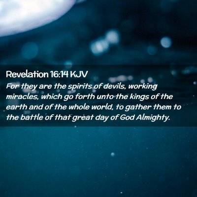 Revelation 16:14 KJV Free Bible Images