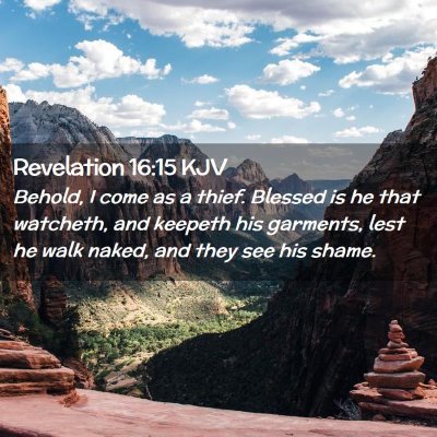 Revelation 16:15 KJV Free Bible Images