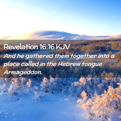 Revelation 16:16 KJV Free Bible Images