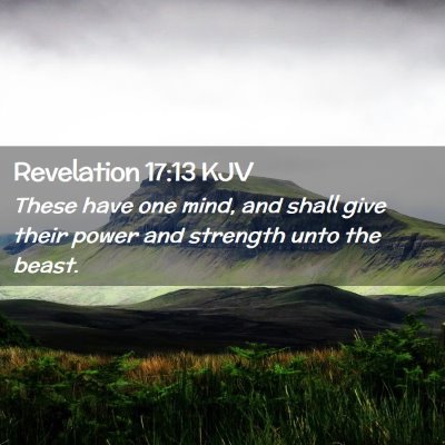 Revelation 17:13 KJV Free Bible Images