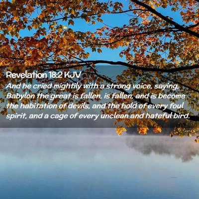 Revelation 18:2 KJV Free Bible Images