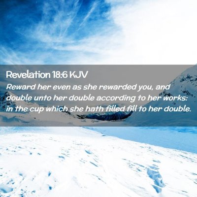 Revelation 18:6 KJV Free Bible Images