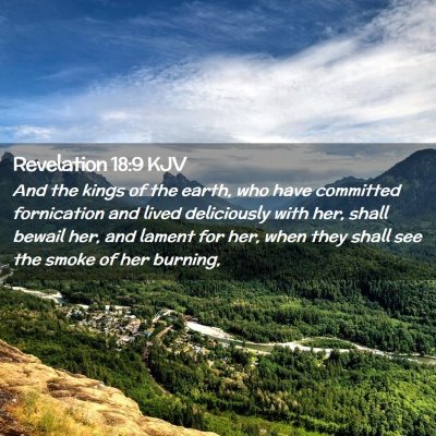 Revelation 18:9 KJV Free Bible Images