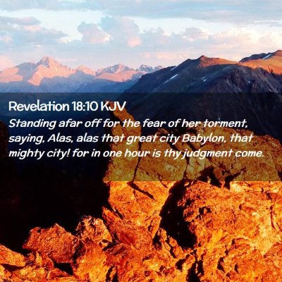 Revelation 18:10 KJV Free Bible Images