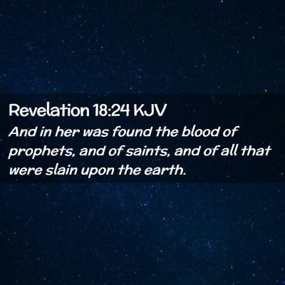 Revelation 18:24 KJV Free Bible Images