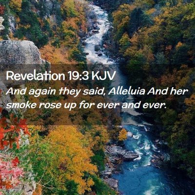 Revelation 19:3 KJV Free Bible Images