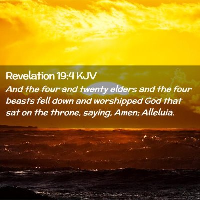 Revelation 19:4 KJV Free Bible Images