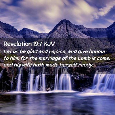 Revelation 19:7 KJV Free Bible Images