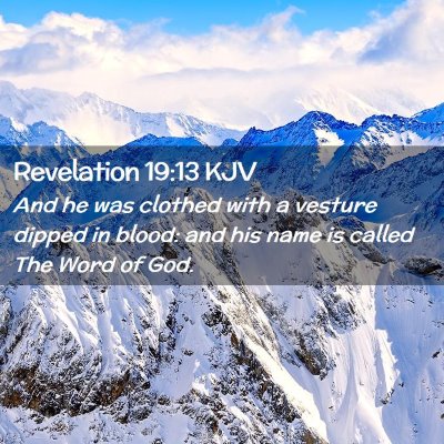 Revelation 19:13 KJV Free Bible Images