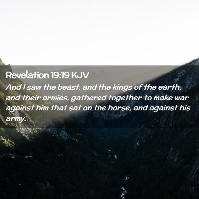 Revelation 19:19 KJV Free Bible Images