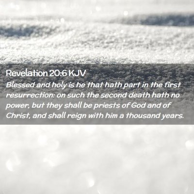 Revelation 20:6 KJV Free Bible Images