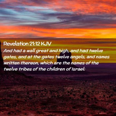 Revelation 21:12 KJV Free Bible Images