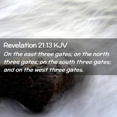 Revelation 21:13 KJV Free Bible Images