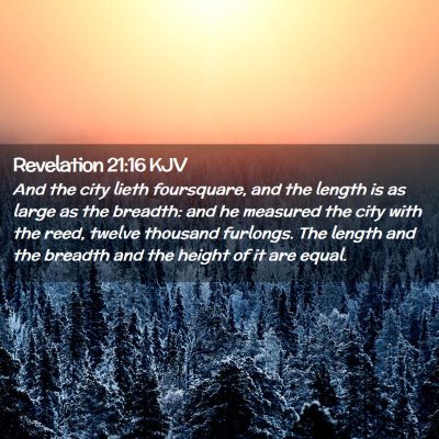 Revelation 21:16 KJV Free Bible Images