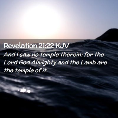 Revelation 21:22 KJV Free Bible Images