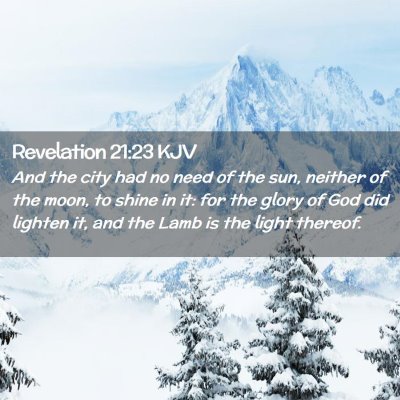 Revelation 21:23 KJV Free Bible Images