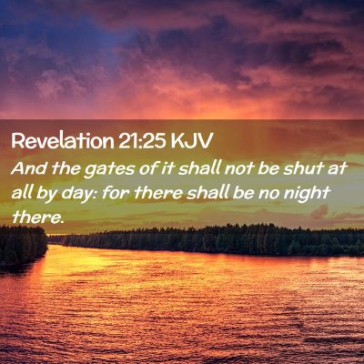 Revelation 21:25 KJV Free Bible Images