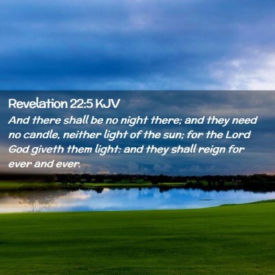 Revelation 22:5 KJV Free Bible Images