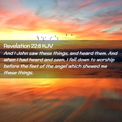 Revelation 22:8 KJV Free Bible Images